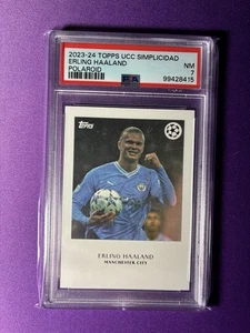 Topps Simplicidad 2023-24 UEFA Club Competitions Polaroid Erling Haaland PSA 7 - Bild 1 von 2