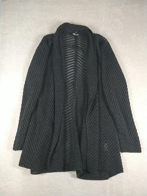 Cárdigan suéter para mujer Eileen Fisher lana merino frente abierto mediano pequeño MP Foto 1 de 4