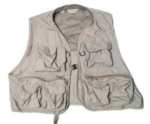 Orvis Fly Fishing Vest Beige Mens Size Large - Picture 1 of 10