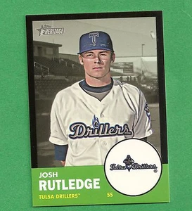 2012 Topps Heritage Minors Black Border #186 JOSH RUTLEDGE /96 Rockies  - Picture 1 of 1
