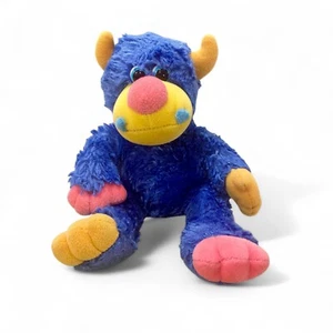 ZONK Plush Chelsea Teddy Bear Co. Blue Purple Monster Stuffed Animal 10” - Imagen 1 de 9