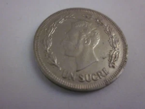 1975 Republic of Ecuador Un Sucre coin - Picture 1 of 2
