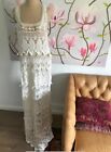 Crochet Lace Maxi Beach/boho/vintage Wedding Dress - Will Fit All Sizes S- L