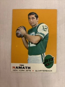 JOE NAMATH 1969 Topps #100 NEW YORK JETS - Imagen 1 de 4