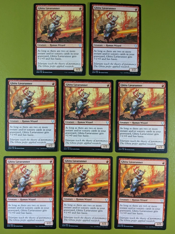 8 Ghitu Lavarunner Dominaria Magic the Gathering MTG 8 - Image 1 of 1