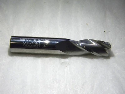 Metal Removal 7/16" x 7/16" x 7/8" x 2-1/2" 3FL Single End Mill M32240 - Image 1 of 3
