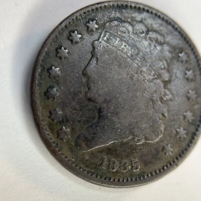 1835 Classic Head Half Cent (C-2) Semi-Key Date - 32002 - Image 1 of 4