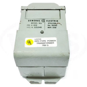 Transformador tipo seco General Electric (GE) 9T51Y88, 600 V Pri 120/240V seg 0,5 KVA - Imagen 1 de 4