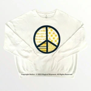 Neu mit Etikett! Disney Parks - Walt Disney World - Peace Sign Sweatshirt für Damen | MEDIUM - Bild 1 von 3