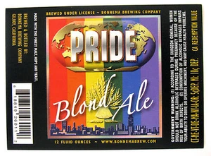 Etiqueta de cerveza Bonnema Brewing PRIDE BLOND ALE CA 12 oz - Imagen 1 de 1