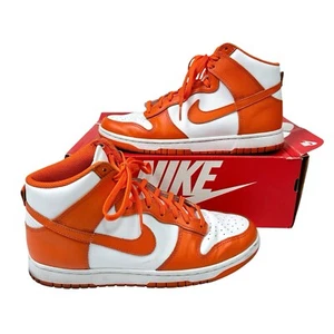 Größe 9,5 - Nike Dunk High Syracuse 2021 Orange White DD1399 101 - Bild 1 von 10