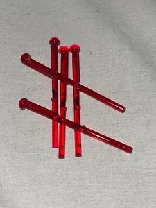 LEGO Arrow 8M For Spring Shooter Transparent Red (5pk) 15303 29340 - Picture 1 of 2