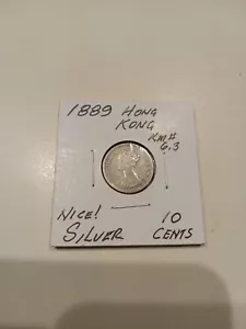 1889 HONG KONG, 10 Cents, SILVER. - Picture 1 of 2