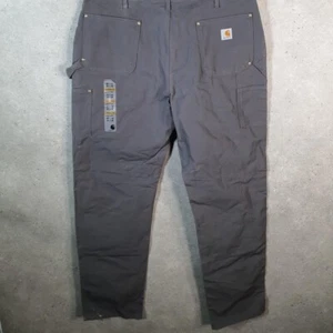 Vintage Carhartt Double Knee Carpenter Hose Herren W40 L36 Grau Original USA - Bild 1 von 8