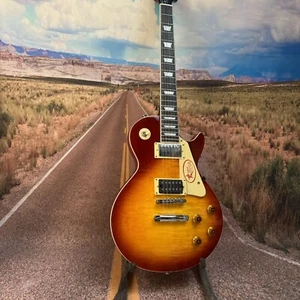 US Standard LP Slash Electric Guitar Flamed Maple Appetite Burst Amber HH Pickup - Picture 1 of 9