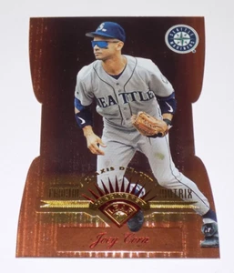 Tarjeta de béisbol 1997 Leaf Fractal Matrix X Axis troquelada bronce Joey Cora #81 - Imagen 1 de 2