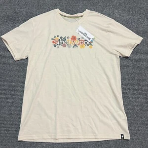 Smartwool Shirt Mens XL Tan Floral Graphic Merino Short Sleeve Tee Adult - Picture 1 of 13