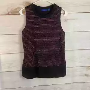 APT. 9 Black & Pink Sleeveless Top Size Small - Picture 1 of 6