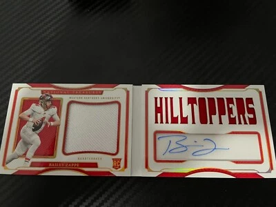 2022 National Treasures Bailey Zappe WKU Hill Toppers RPA Gold Booklet 3/49 - Image 1 of 2