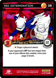 DBZ Dragon Ball Z TCG Panini Awakening C49 Red Determination Foil - Picture 1 of 1