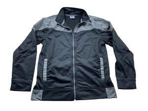 Starter Youth Boys XXL Black/Gray Track Jacket Full Zip Pockets  - Picture 1 of 9