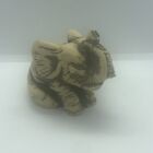 Vintage Nigri Resin Elephant - Made In Italy