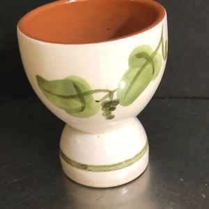 Stangl Pottery Egg Cup Vintage Made USA Grapes Hand Painted MCM Easter Decor - Picture 1 of 6