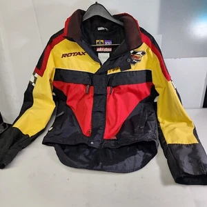 Vintage 90s Y2K Ski-doo Jacket Snowmobile Bombardier Bomber Racing Coat Size S - Picture 1 of 23