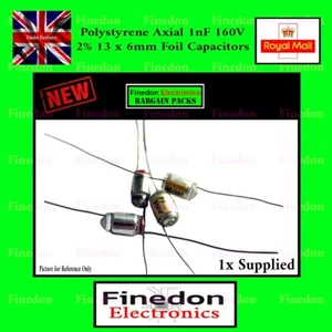 Polystyrene Axial 680pF 681 350V 6 x 13mm Foil Capacitors - Picture 1 of 1