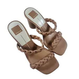 Dolce Vita Nairi Damen-Heels gewebt Größe 7 geflochten eckige Zehenpartie hellbraun Karriere Hochzeit - Bild 1 von 6