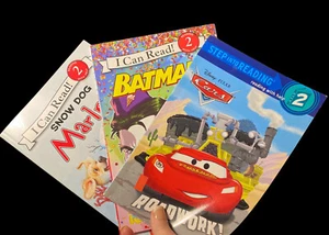 I can read step two books Cars, Batman And Marley - Imagen 1 de 7