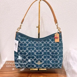 NWT Coach Laurel Shoulder Bag In Signature Denim CY702 - Picture 1 of 22