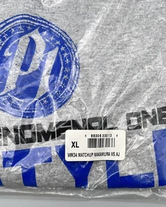 WWE Official Wrestlemania 34 AJ Styles vs Shinsuke Nakamura T-shirt New Sealed - Picture 1 of 4