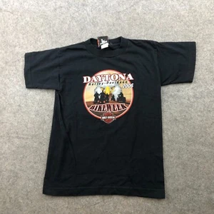 Vintage Harley Davidson Shirt Boys Small Short Sleeve Daytona Beach Bike Week - Picture 1 of 13
