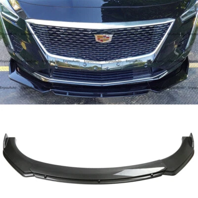 For Cadillac XT4 XT5 XT6 Front Bumper Lip Spoiler Splitter Carbon Fiber Foto 1 de 4
