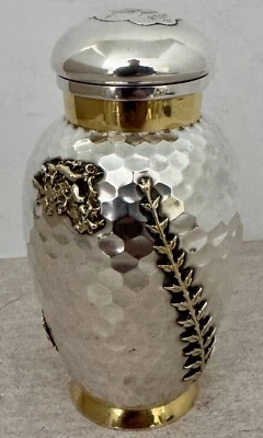 MOVIMIENTO ESTÉTICO MADERA HUGHES ESTERLINA APLICADO CARRITO DE TÉ QUINTO ANIVERSARIO 1888 Foto 1 de 4