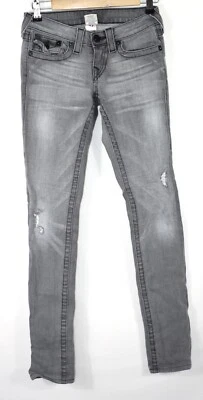 True Religion Julie Seat Women's Jeans Denim Gray Tag Sz 26 W 26.7 L 31.5 - Image 1 of 4