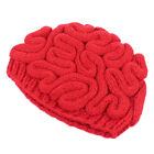  Brain Shape Cap Hand-knit Prank Crochet Beanie Hat Scary Caps Manual