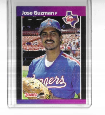 1989 Donruss #284 Jose Guzman Texas Rangers - Image 1 of 2