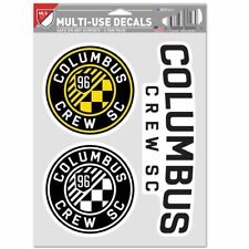 COLUMBUS CREW SC 3-MULTI USE DECALS FAN PACK NEW WINCRAFT ⚽