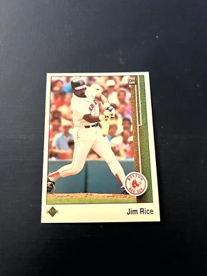 1989 Upper Deck Baseball Jim Rice #413 Factory Set Break NM-MT - Image 1 of 2