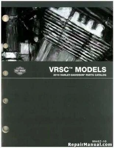 2010 Harley Davidson VRSC V-Rod Motorcycle Parts Manual : 99457-10A - Foto 1 di 1