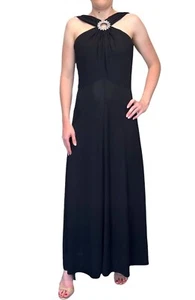 Vintage 70er 80er Jack Hartley Miami Spalte formell Disco Abend Neckholder Kleid XS/S - Bild 1 von 9