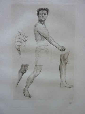 MAX KLINGER - Kupferdruck/Zeichnung von 1910 "Kreuzigung" !! - Bild 1 von 1