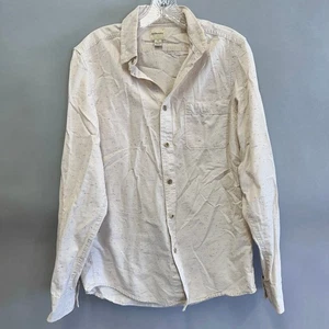 G.H. Bajo Crema con Motas Multicolor Botón Abajo Camisa Informal Hombre Talla Pequeña - Imagen 1 de 10