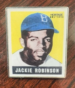 2025 Heritage Auctions Jackie Robinson 1955 Rookie National PROMO Pin NSCC - Picture 1 of 2
