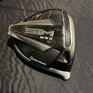 TaylorMade SIM MAX Driver Head Only 9.0 Right Handed Golf Loft angle 9 degrees - Picture 1 of 12