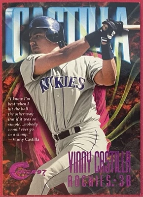Vinny Castilla 1997 Circa Rave #32/150 #D 049/150 Rockies Foto 1 de 2