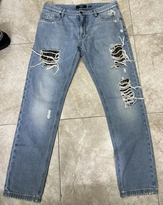 JEANS FENDI FF SLIM DESGASTADOS HOMBRE TALLA 34 Foto 1 de 4