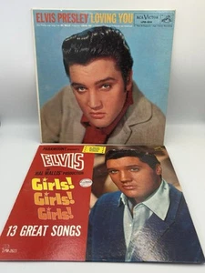 Elvis Presley Vinyl Records Loving You & Girls Girls Girls Lot of 2. RCA Victor - Picture 1 of 14